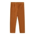 thumbnail image 1 of Aayomet Leggings Girls Girls Leggings Winter Girls Cotton Fleece lined Leggings Pants (Coffee,3-4 Years), 1 of 3