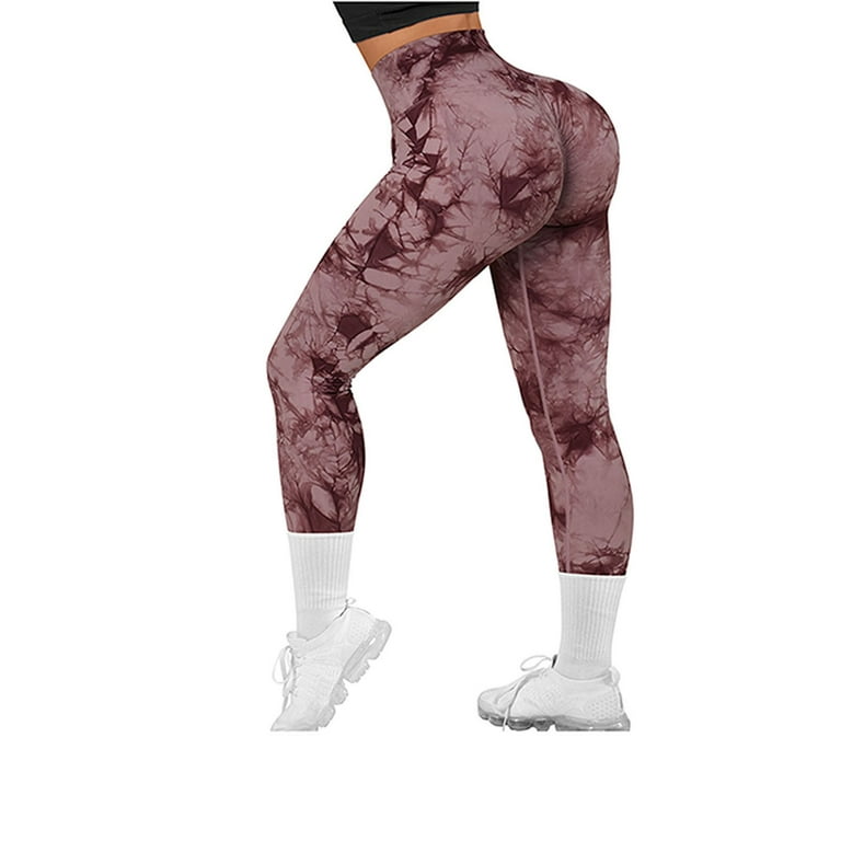 Aayomet Leggings With Pockets for Women Yoga Pants Tie Dye Lift Ladies  Sports Yoga Pants (, S)