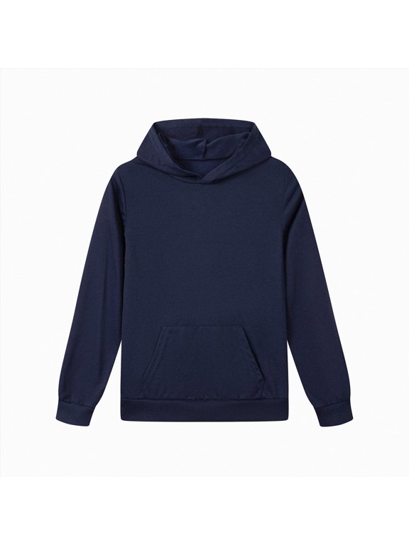Little Girls Boys Hooded Sweatshirt Jersey Cotton Pullover Fashion Spring Fall