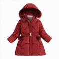 thumbnail image 1 of Aayomet Little Girls Winter Dress Coats Fleece Jacket Heavyweight Clothes Kids Outwear, 1 of 5
