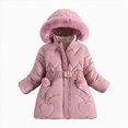 thumbnail image 1 of Aayomet Little Girls Winter Dress Coats Fleece Jacket Heavyweight Clothes Kids Outwear, 1 of 5