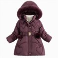 thumbnail image 1 of Aayomet Little Girls Winter Dress Coats Fleece Jacket Heavyweight Clothes Kids Outwear, 1 of 9