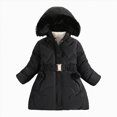 thumbnail image 1 of Aayomet Little Girls Winter Dress Coats Fleece Jacket Heavyweight Clothes Kids Outwear, 1 of 6