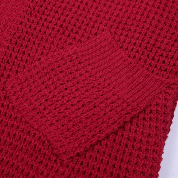 Aayomet Long Cardigan Sweaters For Women Women's Casual Long Sleeve Draped Open Front Jackets Long Knitted Cardigan Sweater,Red S-XXL