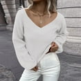 thumbnail image 1 of Aayomet Long Cardigan Sweaters For Women Women's Fall Fashion 2022 Cowl Turtleneck Sweater Dressy Knit Winter Warm Pullover Sweaters Plus Size Sweater Tops,White S-XXL, 1 of 5