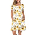 thumbnail image 1 of Aayomet Long Dresses For Women Formal Casual Dresses for Women Sleeveless Cotton Summer Beach Dress A Line Spaghetti Strap ,Yellow S, 1 of 5