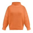 thumbnail image 1 of Aayomet Long Sweater Cardigan Women Womens Oversized Fuzzy Crewneck Long Sleeve Sweaters Casual Loose Knitted Pullover Jumper Tops,Orange S-XXL, 1 of 4