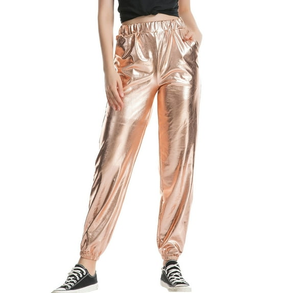 Aayomet Lounge Pants Women Women’s French Terry Joggers, Women’s Drawstring Sweatpants, Women’s Soft Joggers,Rose Gold XXL