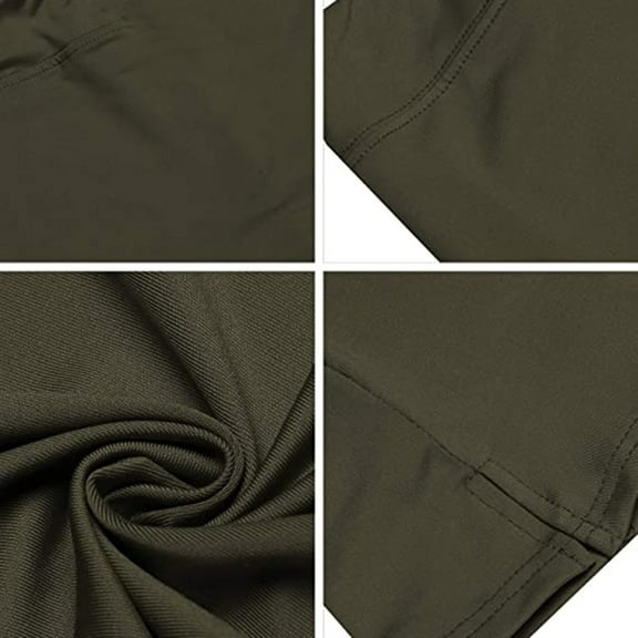 Aayomet Maxi Skirt Women's Basic Stretch Plaid Mini Bodycon A-Line Pencil Skirt,Army Green M