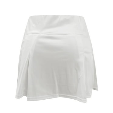 Aayomet Maxi Skirts For Women Women's Vintage Stretch High Waist A-Line Flared Midi Skirts with Pockets & Belts,White L