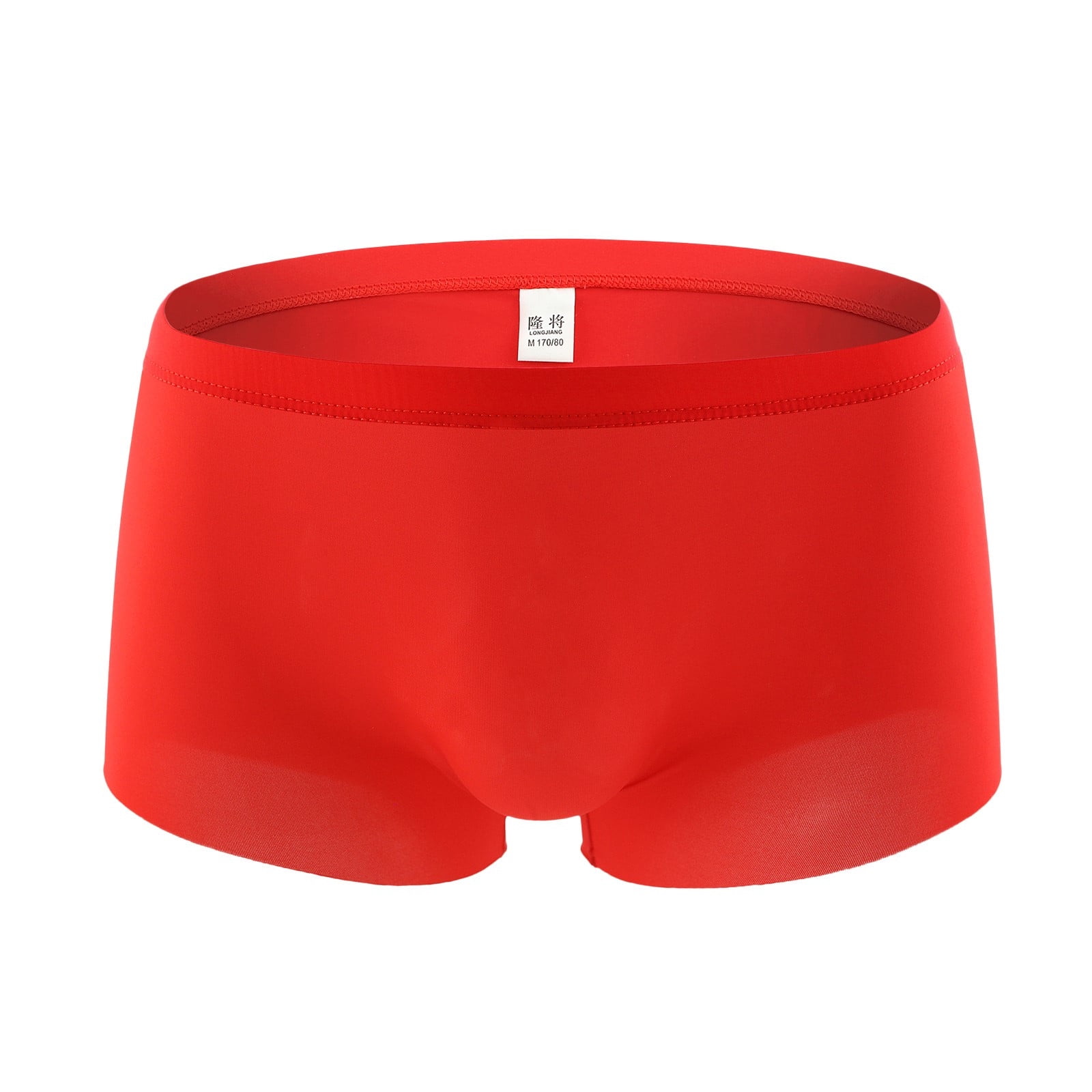 Aayomet Men Boxer Briefs Men's Underwear Breathable Mesh Boxer Briefs  Trunks,Red XL 