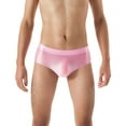 thumbnail image 1 of Aayomet Men Boxers Men's Underwear Ultra Soft Comfy Breathable Bamboo Rayon Trunks,Pink L, 1 of 3