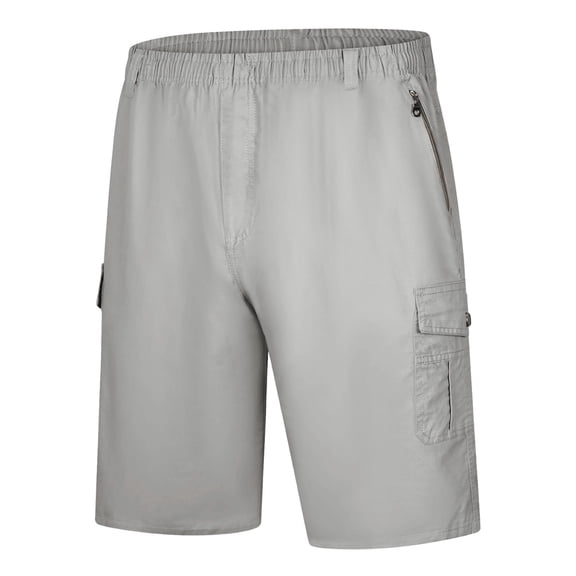 Aayomet Men'S Shorts Mens Solid Color Button Plus Size Casual All Match Shorts Fashionable Woven Cargo Pants 6 Foam Gray,4XL