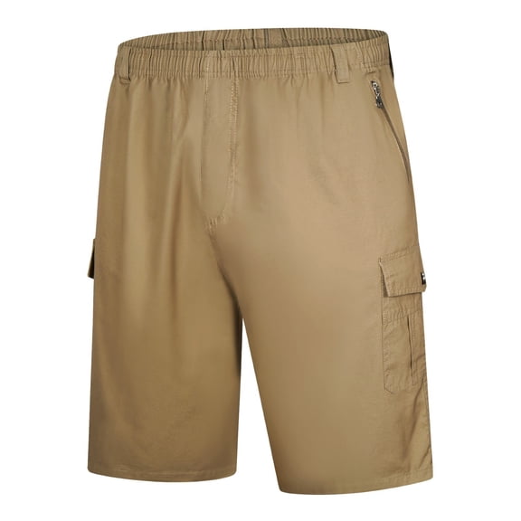 Aayomet Men'S Shorts Mens Solid Color Button Plus Size Casual All Match Shorts Fashionable Woven Cargo Pants 6 Foam Yellow,4XL