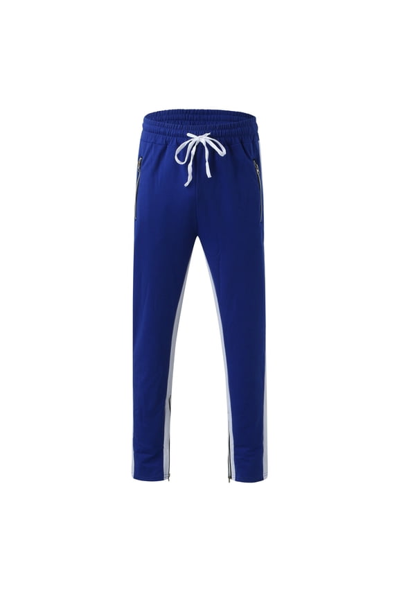 Men'S Sweatpants Men's Big and Tall Waffle Thermal Logo Loungewear Jogger Sweatpant,Blue XXL