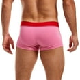 thumbnail image 1 of Aayomet Men'S Underwear Boxer Men's Cheeky Bikini Tanga Low Rise Half Back Coverage Brazilian Underwear,Pink L, 1 of 4