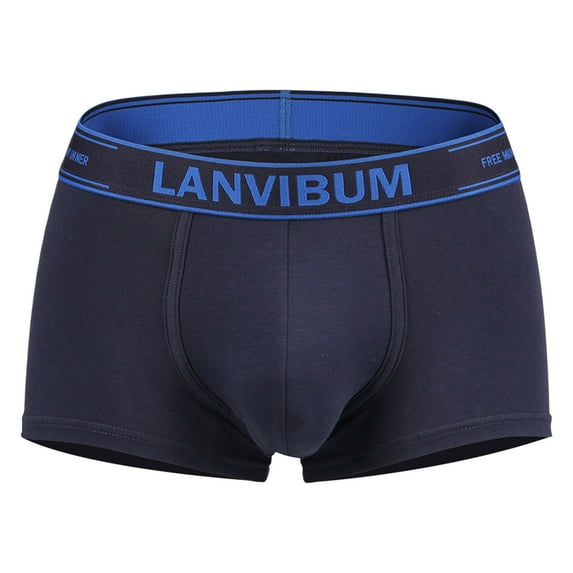 Aayomet Men'S Underwear Boxer Men's Seamless Front Pouch Bikini Underwear Low Rise Breathable Men Tagless Briefs Underwear,Navy M