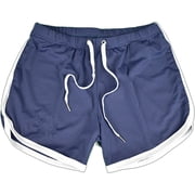 Aayomet Men Shorts Men's Gym Workout Shorts Bodybuilding Weightlifting Pants Training Running Jogger,Blue XX-Large