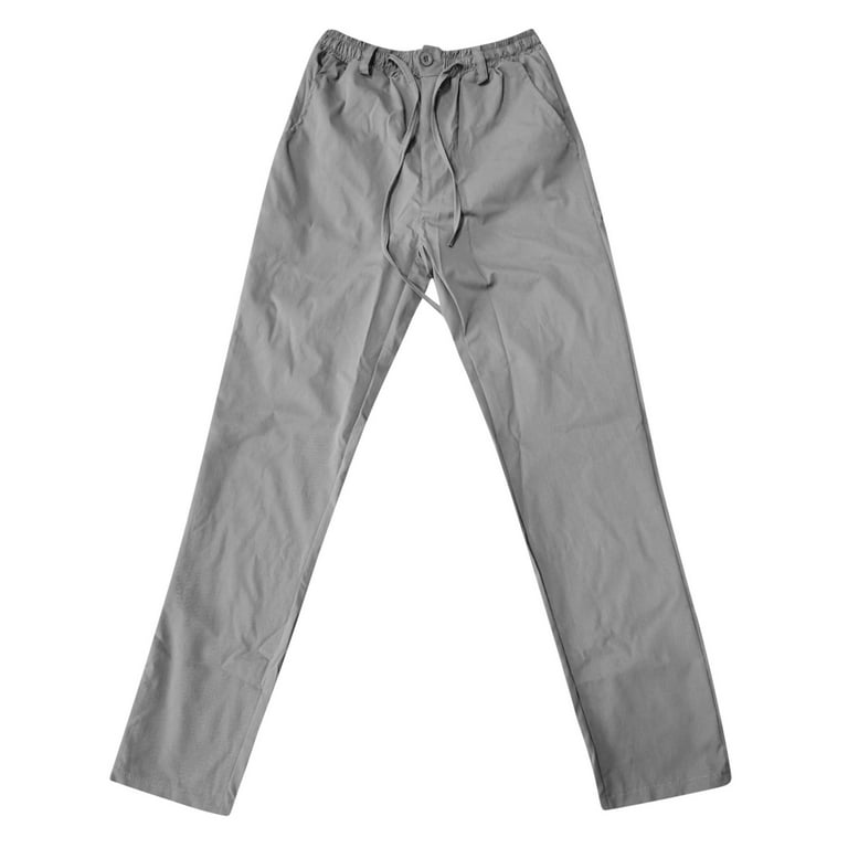 Aayomet Mens Cargo Pants Men's Joggers Pants with Zipper Pockets Stretch  Sweatpants for Men Workout Jogging Running,Khaki M 