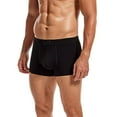 thumbnail image 1 of Aayomet Men Underwear Boxer Brief Men Underwear Boxer Shorts Modal Men Underwear Health Care Trunks Boxer Briefs,Black XXL, 1 of 4
