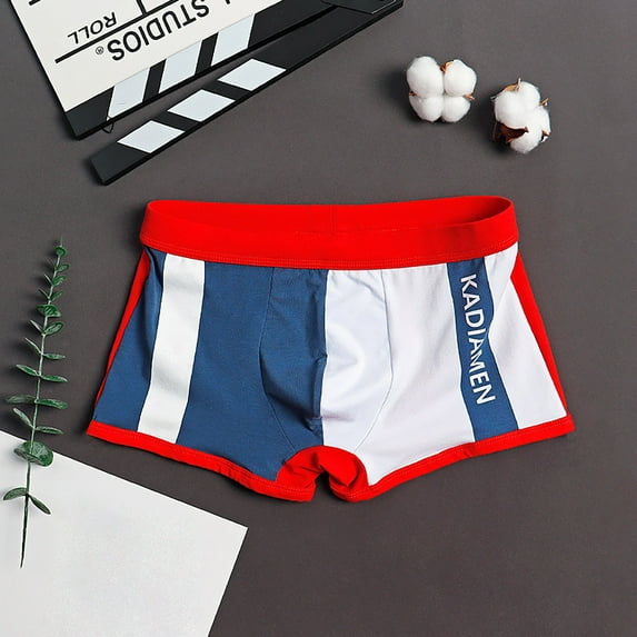 Aayomet Men Underwear Men's Seamless Front Pouch Bikini Underwear Low Rise Breathable Men Tagless Briefs Underwear,Red L