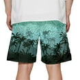 thumbnail image 1 of Aayomet Men's Bathing Board Trunks Beach Shorts Holiday Hawaiian Colorful Striped Shorts,Mint Green S, 1 of 5