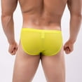 thumbnail image 1 of Aayomet Men's Bikini Brief Men's Underwear Fashion Low Rise Trend Sharp And Interesting Double Ding Pants,Yellow XX-Large, 1 of 5
