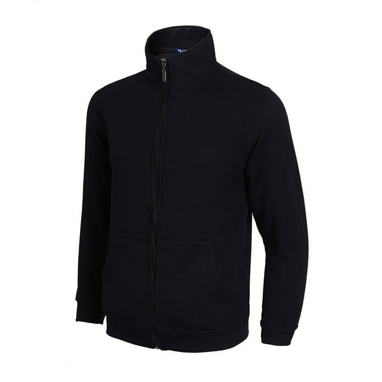 Aayomet Men's Hoodies Sweatshirt Hoodless Zip Up Jacket High Neck