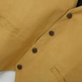 thumbnail image 1 of Aayomet Men's Outdoor Winter Vest Suede Retro V Neck Solid Color Pocket Button Leather Vest Jacket Vest (Khaki, XXXXL), 1 of 5