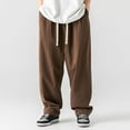 thumbnail image 1 of Aayomet Men's Pants Pants Men'S Functional Wind Pleated Loose Leggings Men'S Casual Pants (Coffee, L), 1 of 5
