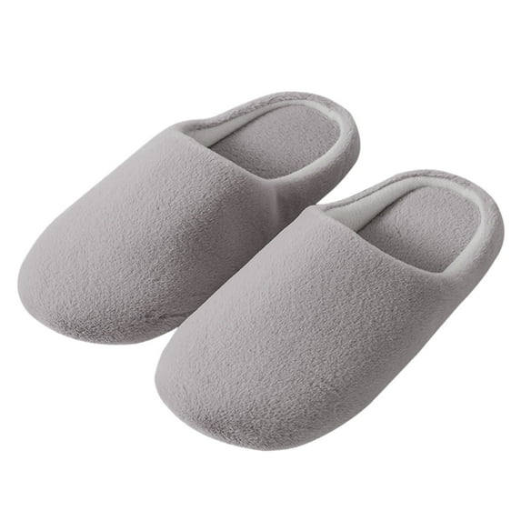 Aayomet Men's Slippers Fuzzy House Slippers for Men Lined Sweater Kint Home Slippers with Rubber Sole,Coffee 12