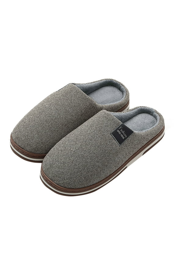Men's Slippers Men Fuzzy Wool-Like House Shoes with Memory Foam Gift for Men Ladies Slippers Indoor Outdoor Anti-Skid Rubber Sole,Coffee 11
