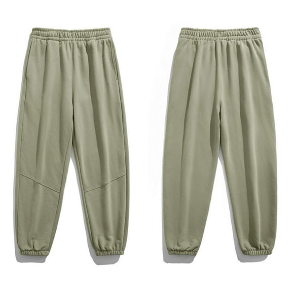 Aayomet Men's Sweatpants Men's Basic Active Cargo Jogger Pants-Regular and Big & Tall Sizes,Khaki XL