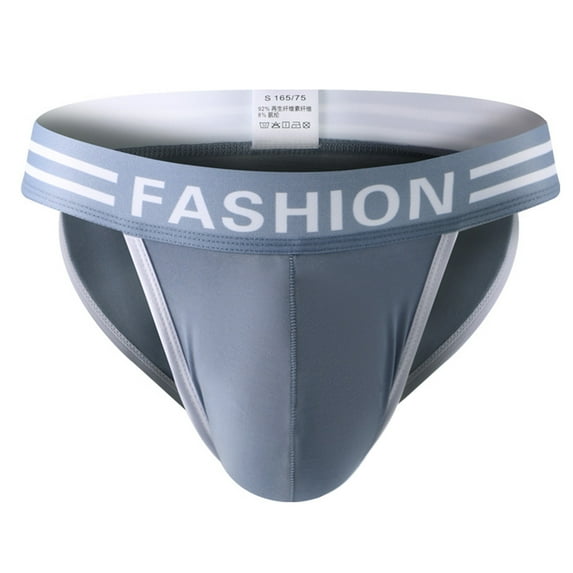 Aayomet Mens Boxers Men's Underwear Multipack Modal Microfiber Briefs No Fly Covered Waistband Silky Touch Underpants,Gray L