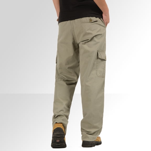 Aayomet Mens Cargo Pants Men's Outdoor Hiking Pants Quick Dry Lightweight Wind Sun Protection Running Jogger Zipper Pockets,Gray XL