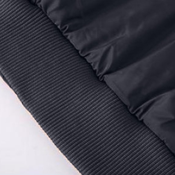 Aayomet Mens Coat Men's Puffer Jacket Quilted Lined Bomber Jacket Full Zip Casual Coat Down Jacket Thick Windbreaker Outwear Winter,Dark Blue L