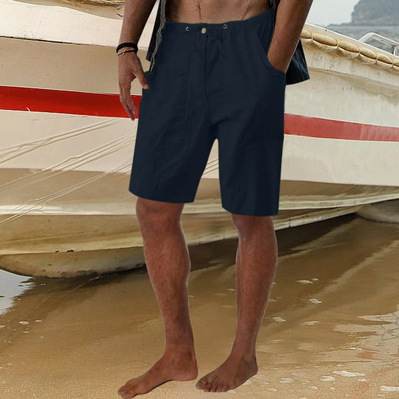 Aayomet Mens Swim Trunks Men Summer Short Pant Printed Short Loose Tether Pocket Board Casual Pant Short Beach Fashion Short,Blue M