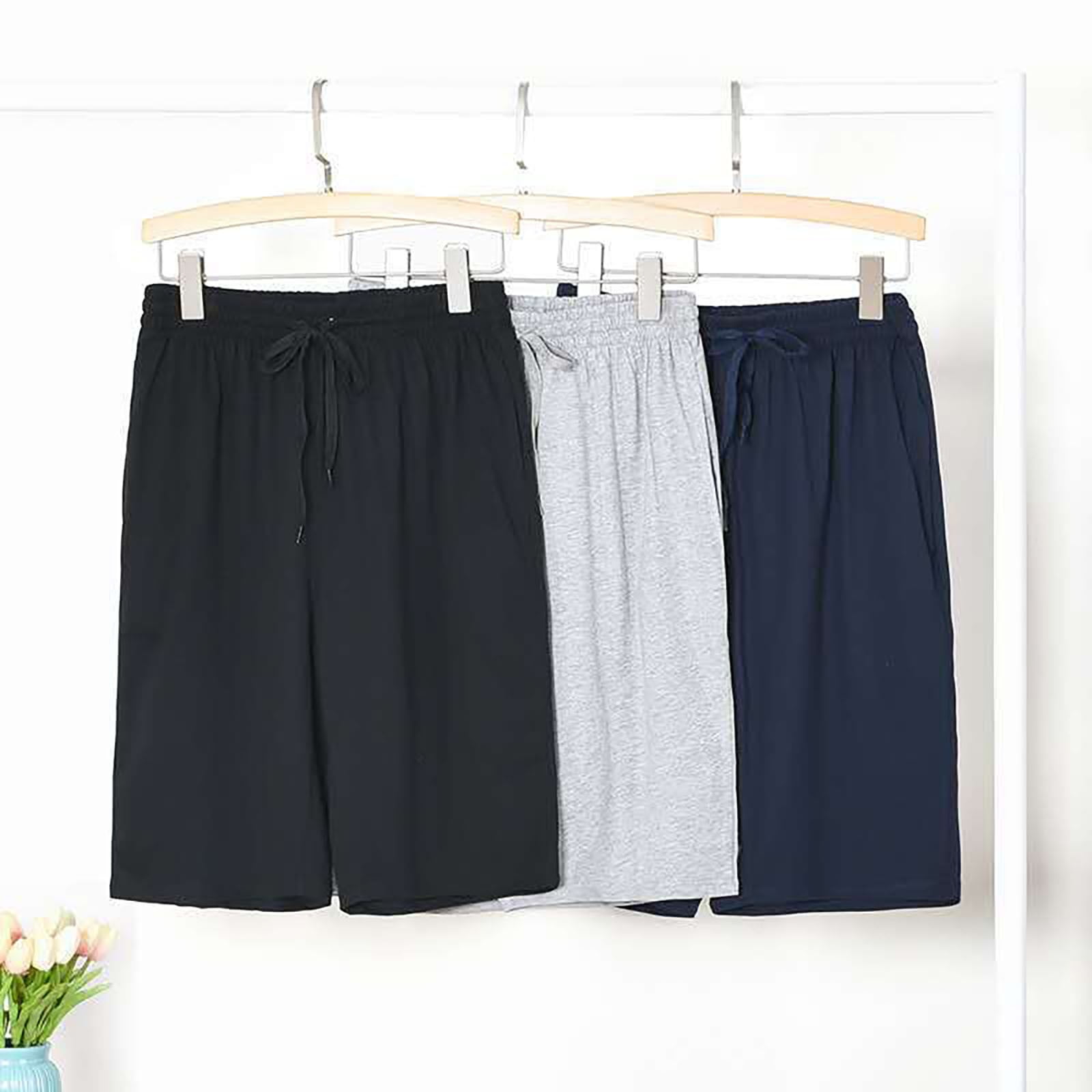 Aayomet Mens Gym Shorts Men's Summer Casual Fashion Solid Color Shorts ...
