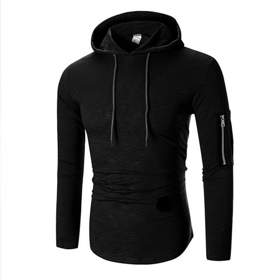 Aayomet Mens Hoodie Men Winter Solid Color Side Zipper Hooded Slim Long-Sleeved Blouses Sweater Grey Zip Up Hoodie Pullover Tops,S-3XL