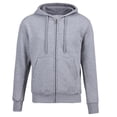 thumbnail image 1 of Aayomet Mens Hoodies with Zipper Mens Slim Fit Lightweight Zip Up Hoodie with Pockets Long Sleeve Full-Zip Hooded Sweatshirt (Light Gray,XXXL), 1 of 3