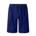thumbnail image 1 of Aayomet Mens Running Shorts Men's Flower Flat Front Casual Aloha Hawaiian Shorts,Blue 3XL, 1 of 4