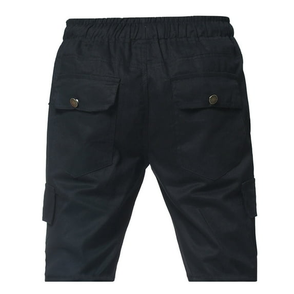 Aayomet Mens Shorts Mens Casual Shorts,Joggers Running Shorts with Zipper Pockets,Black 3XL