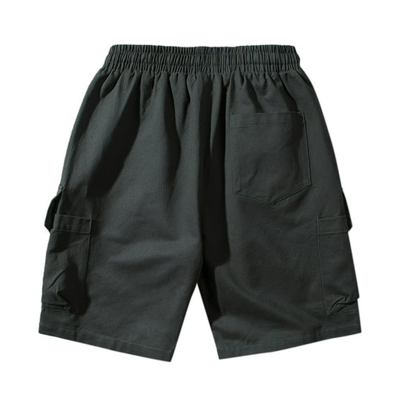 Aayomet Mens Shorts Mens Shorts Casual Comfortable Workout Shorts Drawstring Zipper Pockets Elastic Waist,Dark Gray 4XL