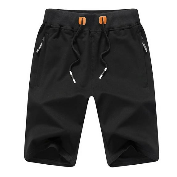 Aayomet Mens Shorts Sport Bandage Drawstring Men's Sweatpants Pant Shorts Casual Color Loose Men's Shorts Running Men Black,M