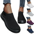thumbnail image 1 of Aayomet Mens Slip on Sneakers Fashion Summer Men Sports Shoes Flat Bottom Lightweight Slip On Flying Woven Mesh Breathable,Gray 11, 1 of 5