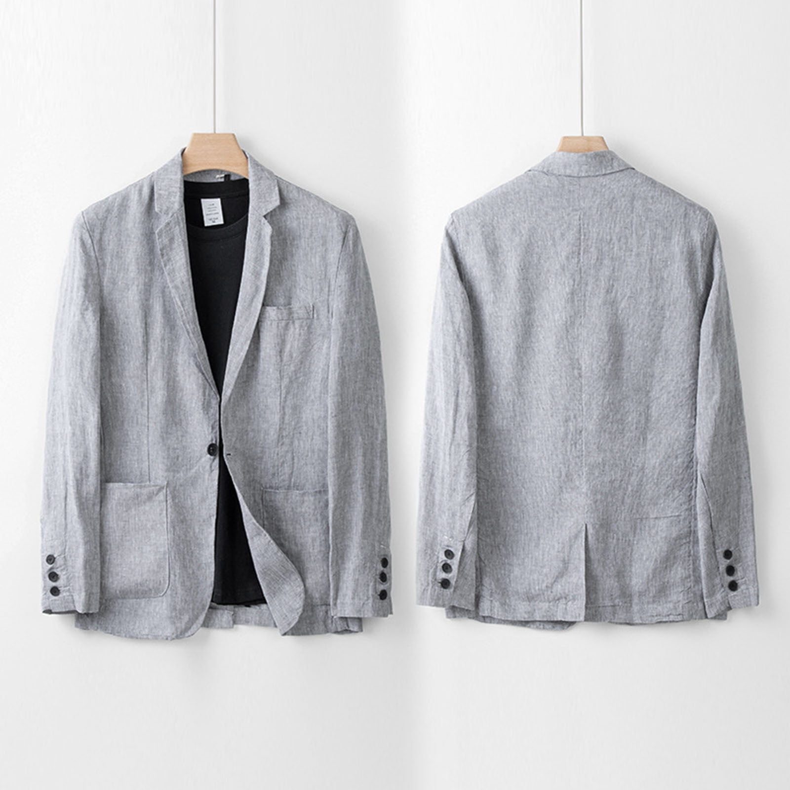 Men's Mint Linen Sports Coat Peak Lapel - Mens Linen Suit