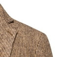 thumbnail image 1 of Aayomet Mens Suit Jacket Big and Tall Lapel Stripe Business Blazers Bridegroom Wedding Top with Pockets (Khaki, L), 1 of 4