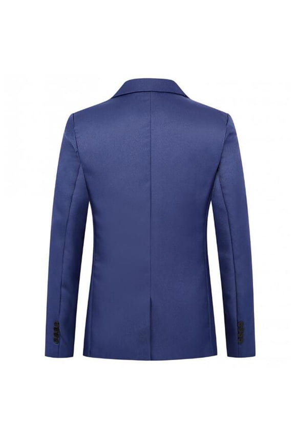 Mens Suit Jacket Regular Fit Solid Tuxedo Blazers Jacket Business Suits Wedding Party Homecoming Suits for Men (Blue, M)