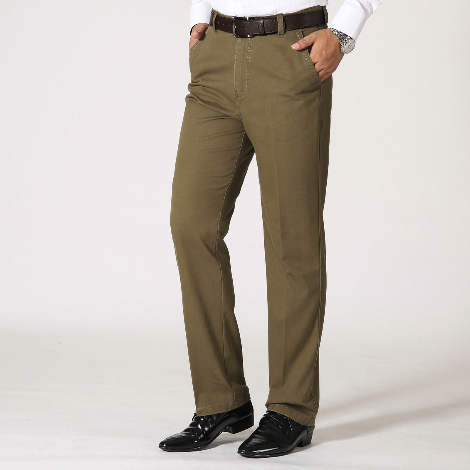 Men's sweatpants with clearance pockets and zipper fly