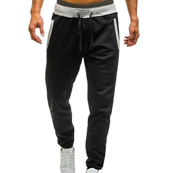 Aayomet Mens Sweatpants Mens Lightweight Gym Jogger Pants,Men's Fit Workout Sweatpants with Zip Pocket,Stretch Running Pants for Men,Black 3XL